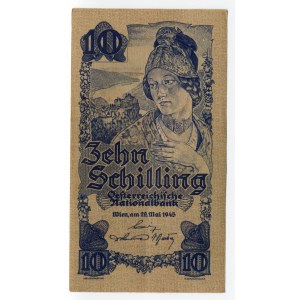 Austria 10 Schillings 1945