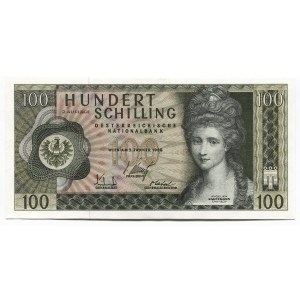 Austria 100 Shillings 1969