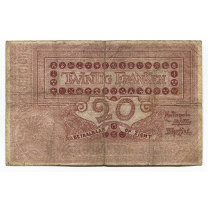 Belgium 20 Francs 1913