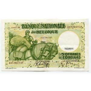 Belgium 50 Francs 1938