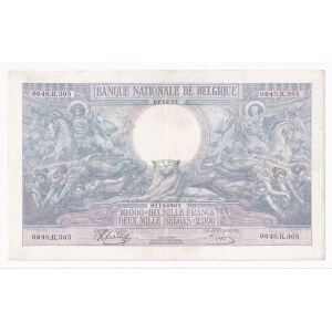 Belgium 10000 Francs / 2000 Belgas 1942