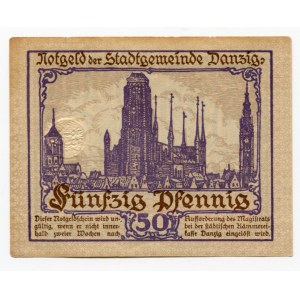Danzig 50 Pfennig 1919