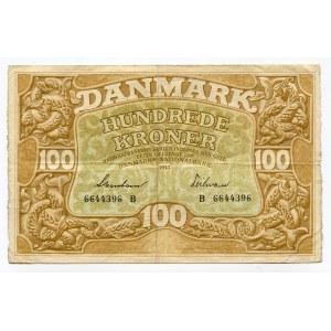 Denmark 100 Kroner 1943