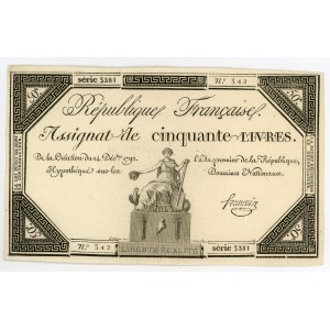 France 50 Livres 1792