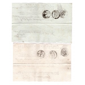 France 2 Customs Documents 1818 - 1820