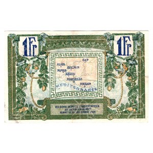 France Region Provencale 1 Franc 1922