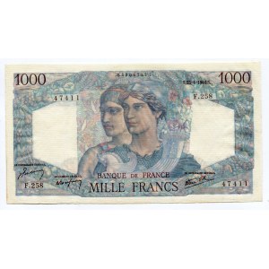 France 1000 Francs 1946