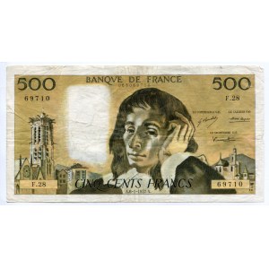 France 500 Francs 1972