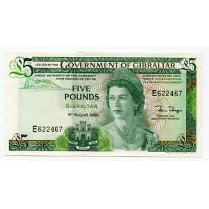 Gibraltar 5 Pounds 1988