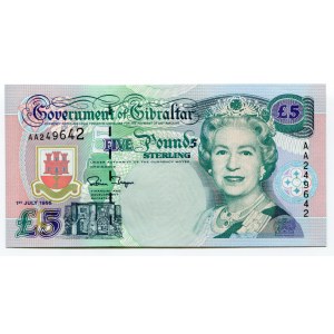 Gibraltar 5 Pounds 1995