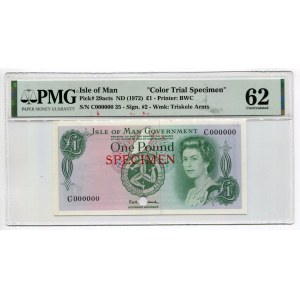 Isle of Man 1 Pound 1972 (ND) Specimen PMG 62