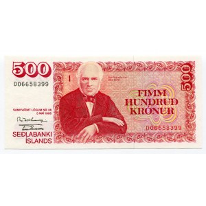 Iceland 500 Kronur 1986