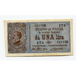 Italy 1 Lira 1914 (ND)