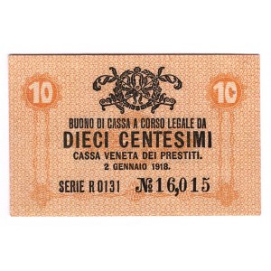 Italy 10 Centesimi 1918