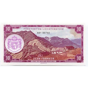 Liechtenstein 10 Francs 2019 Specimen