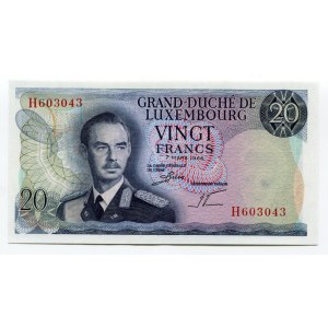 Luxembourg 20 Francs 1966
