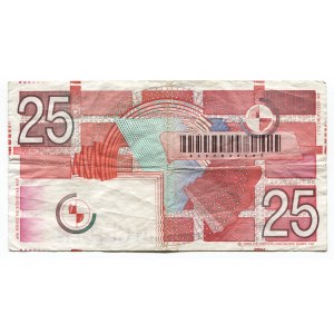 Netherlands 25 Gulden 1989