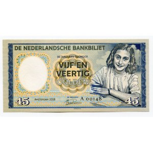 Netherlands 45 Gulden 2018 Anne Frank