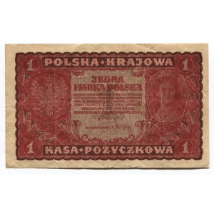 Poland 1 Marka 1919 Polish State Loan Bank