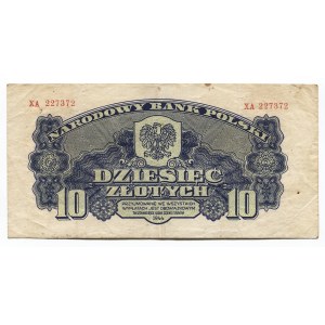 Poland 10 Zlotych 1944 Polish National Bank