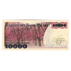 Poland 10000 Zlotych 1987 Single Letter