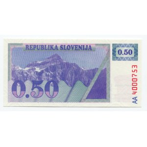 Slovenia 0,5 Tolar 1991