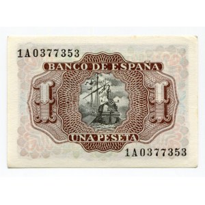 Spain 1 Peseta 1953