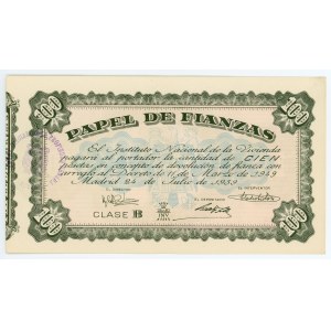 Spain Bail of 100 Pesetas 1959