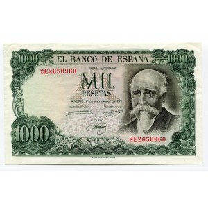 Spain 1000 Pesetas 1971