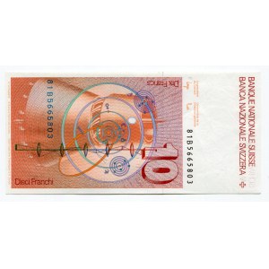 Switzerland 10 Franken 1981