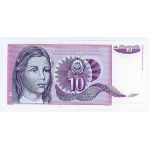 Yugoslavia 10 Dinara 1991