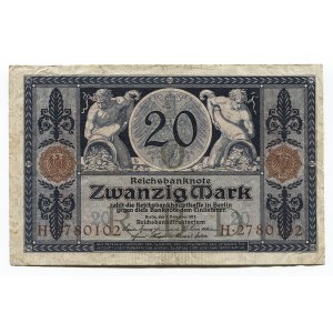 Germany - Empire 20 Mark 1915 Reichsbanknote
