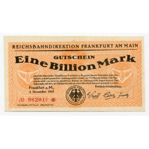 Germany - Weimar Republic 1 Billion Mark 1923