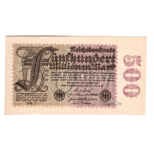 Germany - Weimar Republic 500 Million Mark 1923