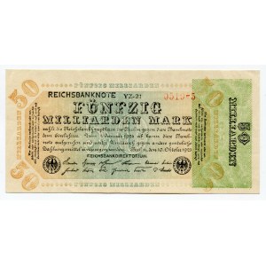 Germany - Weimar Republic 50 Milliarden Mark 1923