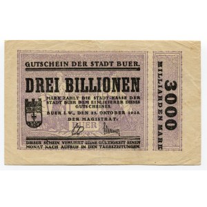 Germany - Weimar Republic 3 Billionen Mark 1923