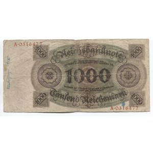 Germany - Weimar Republic 1000 Reichsmark 1924
