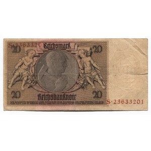 Germany - Weimar Republic 20 Mark 1929 Reichsbanknote