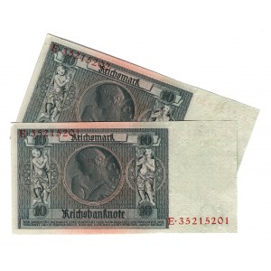Germany - Weimar Republic 50 Reichsmark 1933 2 Consecutive