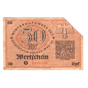 Germany - Third Reich Winterhilfswerk 50 Reichsmark 1941