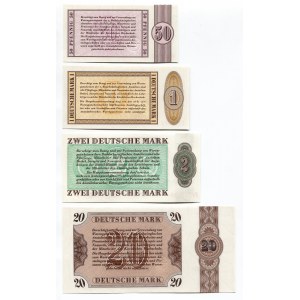 Germany - DDR 50 Pfennig & 1 - 2 - 20 Deutsche Mark 1958 - 1973 Goods Coupon