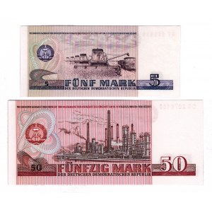 Germany - DDR 5 - 50 Mark 1971 - 1975