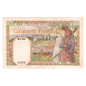 Algeria 50 Francs 1941