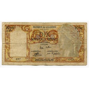 Algeria 10 Nouveaux Francs 1960