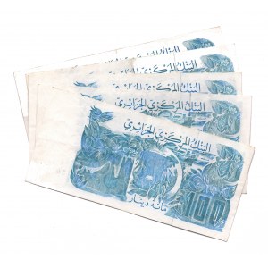 Algeria 100 Dinar 1982 5 Pieces