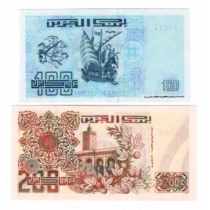Algeria 100-200 Dinar 1992