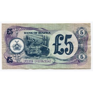 Biafra 5 Pounds 1968 - 1969