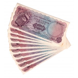 Congo 500 Francs 1964 Forgery 10 Pieces