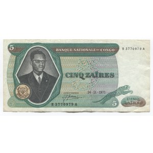 Congo 5 Zaires 1971