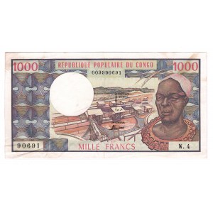 Congo 1000 Francs 1974